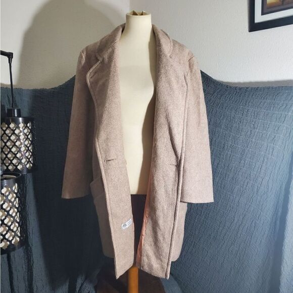 100% Wool Coat Blush Winter Coat M/L - Picture 10 of 12